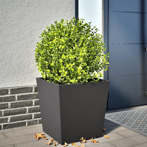 Plantekrukke 50x50x50 cm stål sort