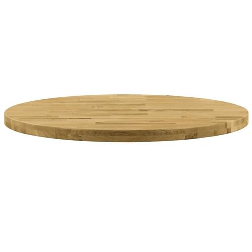 Bordplade i massivt egetræ rundt 44 mm 700 mm