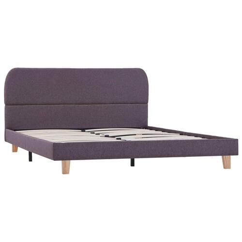 Sengeramme uden madras 135x190 cm stof gråbrun