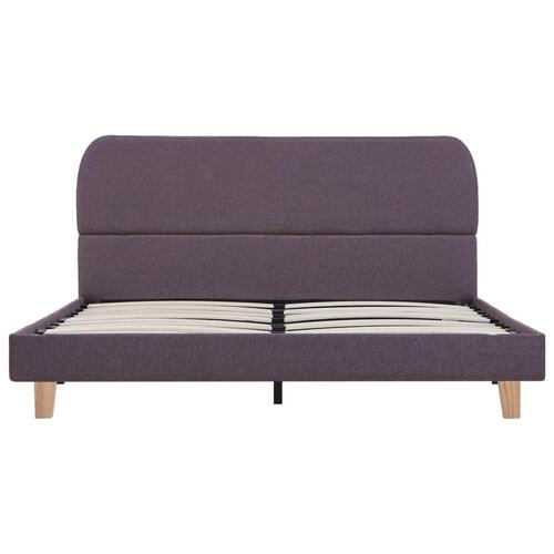 Sengeramme uden madras 135x190 cm stof gråbrun