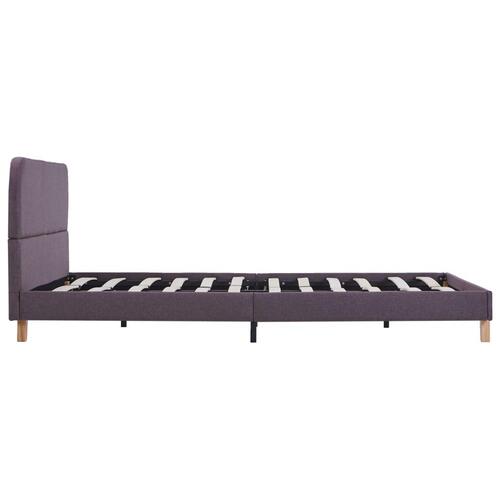 Sengeramme uden madras 135x190 cm stof gråbrun