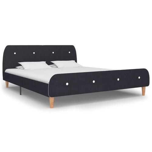 Sengeramme uden madras 180x200 cm stof mørkegrå