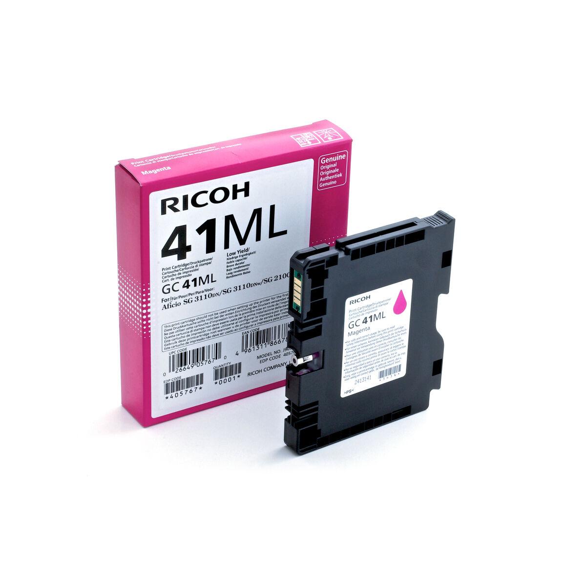 Ricoh original blækpatron GC41ML - Magenta billede