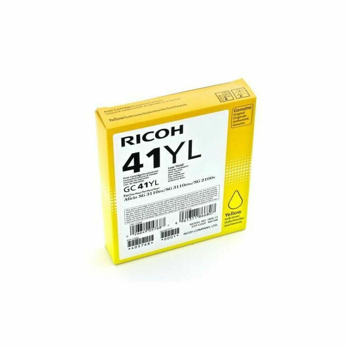Ricoh original blækpatron 405768 - gul (Inkjet) billede