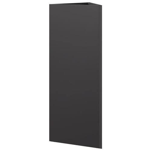 Plantekrukke 30x26x75 cm trekantet stål sort