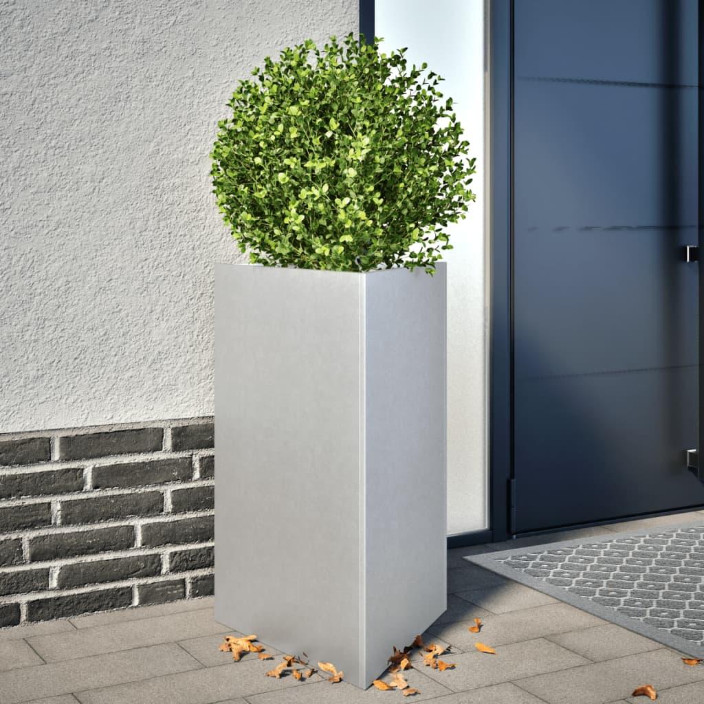 Plantekasse 50x43x75 cm trekantet galvaniseret stål