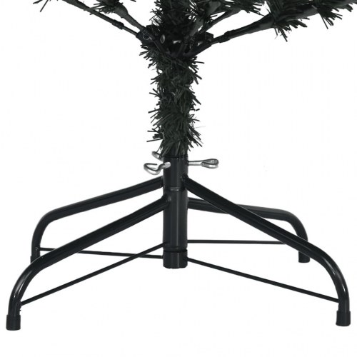 Kunstigt juletræ med 300 LED-lys og sne - 180 cm