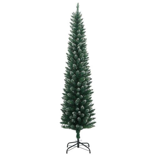Kunstigt smalt juletræ med 300 LED-lys 240 cm
