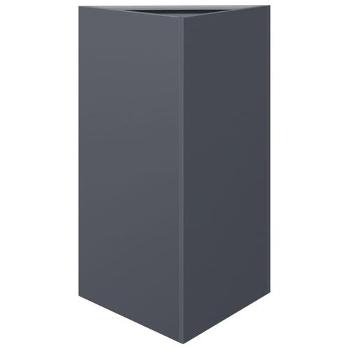 Plantekrukke 50x43x75 cm trekantet stål antracitgrå