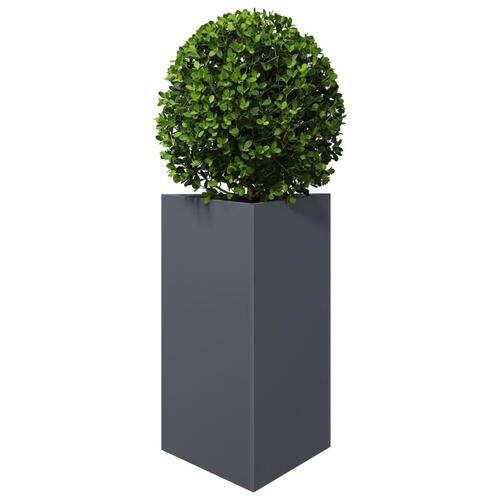 Plantekrukke 50x43x75 cm trekantet stål antracitgrå