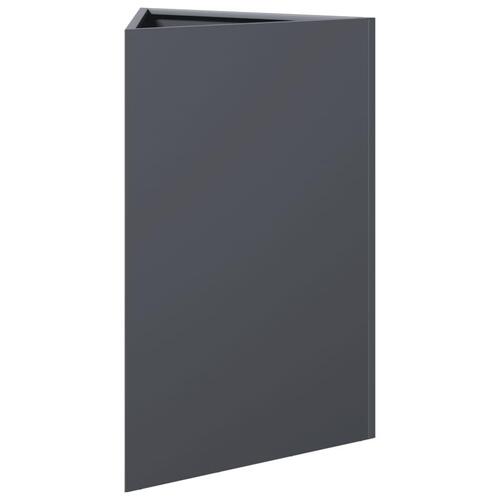 Plantekrukke 50x43x75 cm trekantet stål antracitgrå