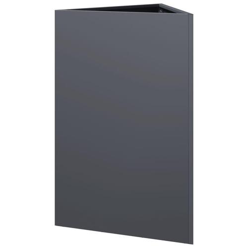 Plantekrukke 50x43x75 cm trekantet stål antracitgrå