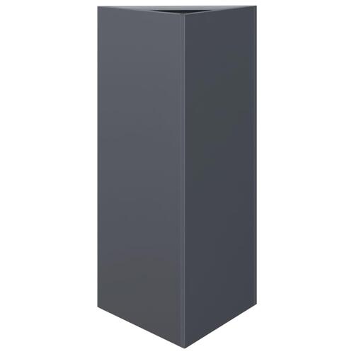 Plantekrukke 40x34,5x70 cm trekantet stål antracitgrå