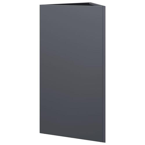 Plantekrukke 40x34,5x70 cm trekantet stål antracitgrå