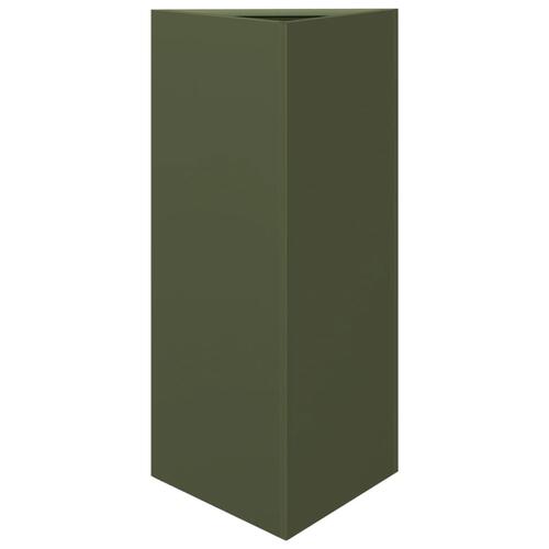 Plantekrukke 40x34,5x70 cm trekantet stål olivengrøn