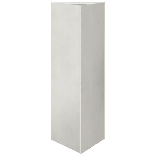 Plantekrukker 2 stk. 30x26x75 cm trekantet rustfrit stål sort