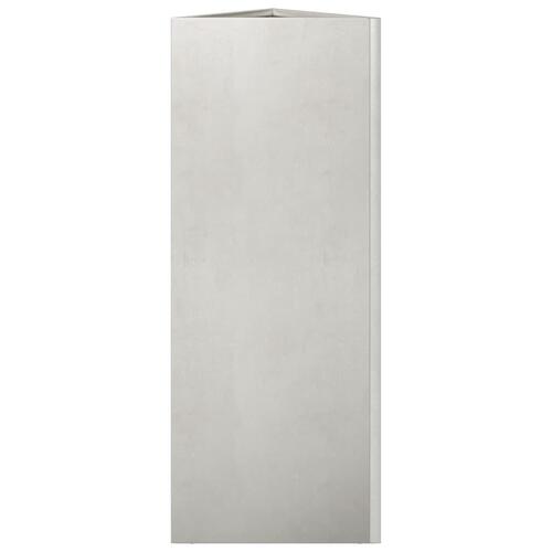 Plantekrukker 2 stk. 30x26x75 cm trekantet rustfrit stål sort
