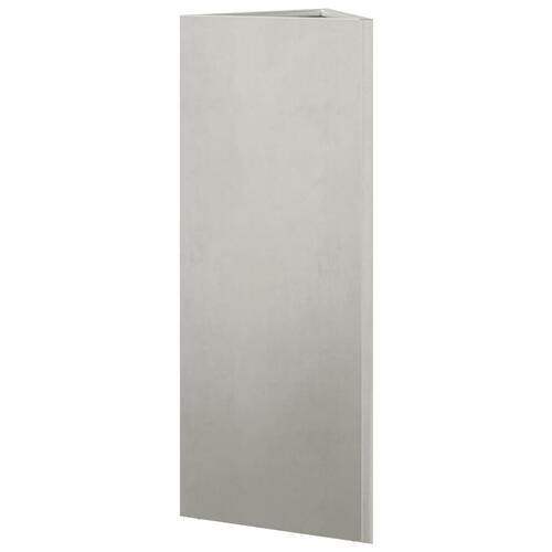 Plantekrukker 2 stk. 30x26x75 cm trekantet rustfrit stål sort