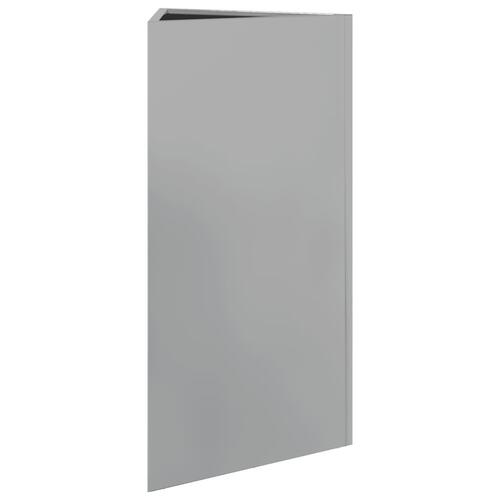 Plantekasse 40x40x75 cm trekantet galvaniseret stål