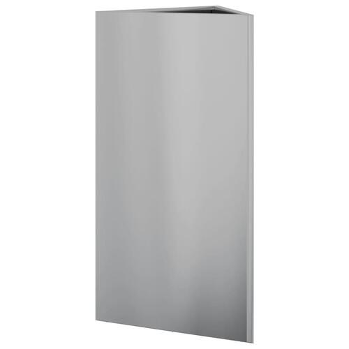 Plantekasse 40x40x75 cm trekantet galvaniseret stål