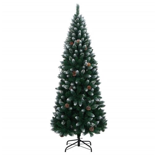 Kunstigt juletræ med 300 LED-lys 240 cm