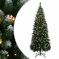 Kunstigt juletræ med 300 LED-lys 180 cm