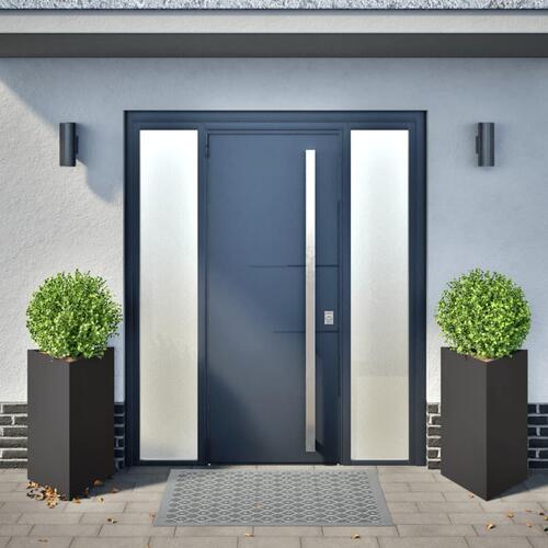 Plantekrukker 2 stk. 50x43x75 cm trekantet stål sort