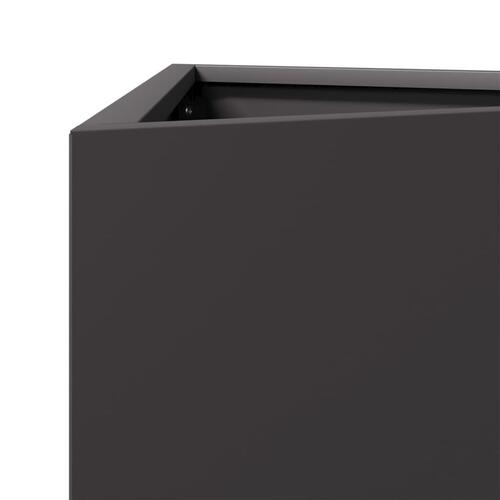 Plantekrukker 2 stk. 50x43x75 cm trekantet stål sort