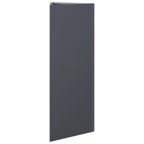 Plantekrukke 30x26x75 cm trekantet stål antracitgrå