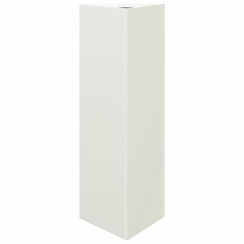 Plantekrukke 30x26x75 cm trekantet stål hvid
