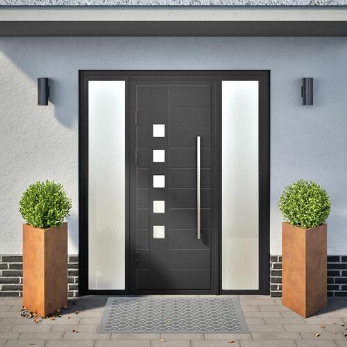Plantekasser 2stk. 40x40x75 cm trekantet vejrbestandigt stål