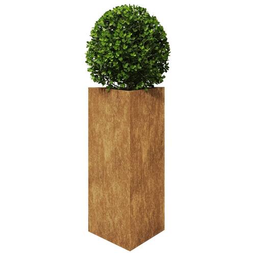 Plantekasser 2stk. 40x40x75 cm trekantet vejrbestandigt stål