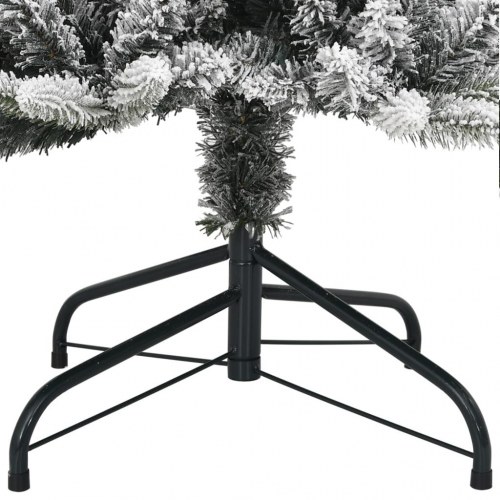Kunstigt juletræ med sne og 150 LED'er - 150 cm