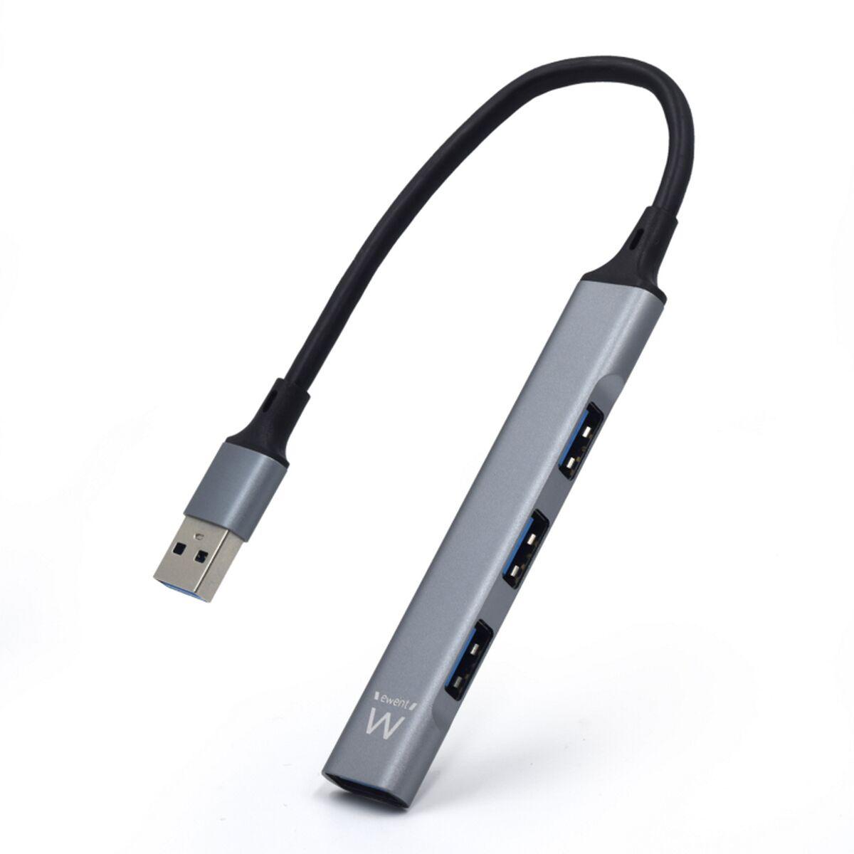 Ewent USB Hub EW1144 - 4-ports USB 3.0 med kabel