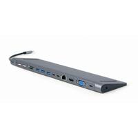USB Hub GEMBIRD A-CM-COMBO9-01 Grå