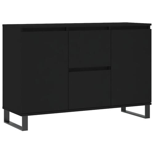 Skænk 104x35x70 cm konstrueret træ sort