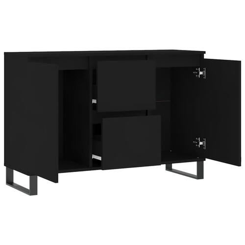 Skænk 104x35x70 cm konstrueret træ sort