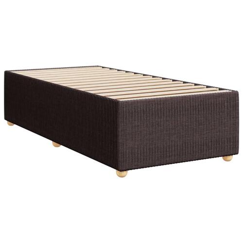 Sengeramme uden madras Mørkebrun 90x200 cm Stof