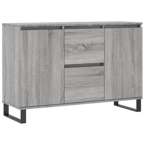 Skænk 104x35x70 cm konstrueret træ grå sonoma-eg