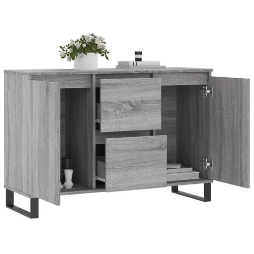 Skænk 104x35x70 cm konstrueret træ grå sonoma-eg