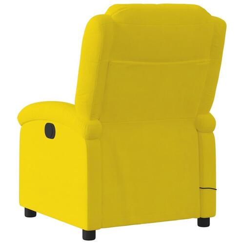Massagestol velour gul