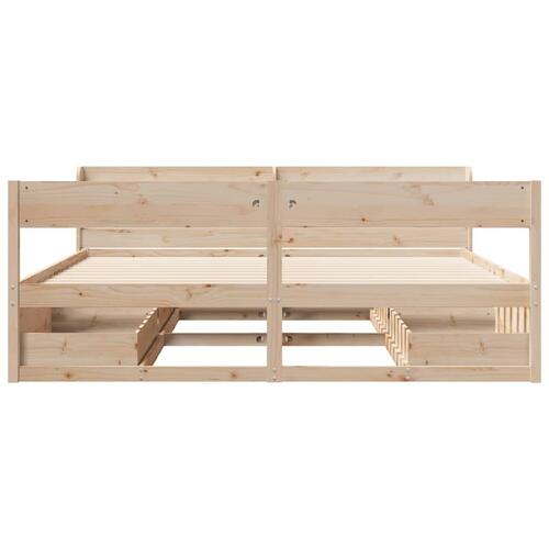 Sengeramme uden madras 180x200 cm massivt fyrretræ