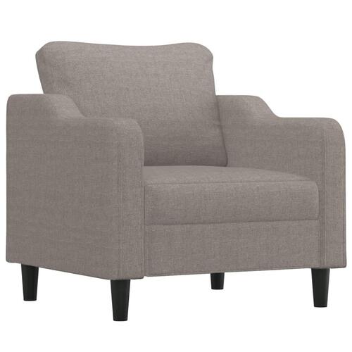 3 personers sofa med puder stof gråbrun