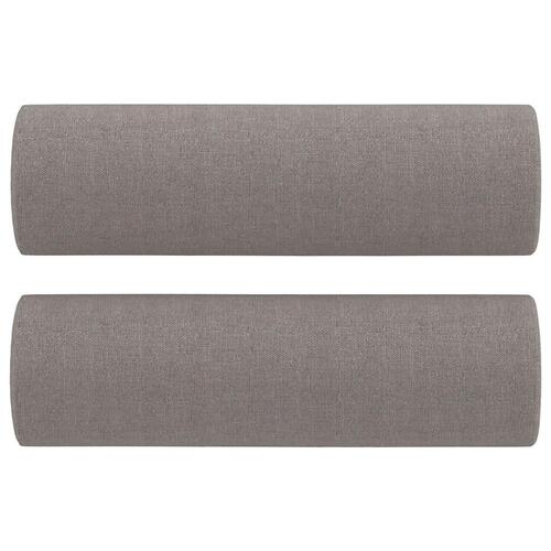 3 personers sofa med puder stof gråbrun