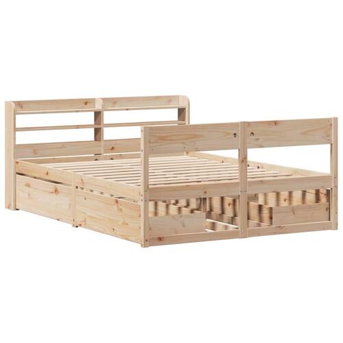 Sengeramme uden madras 160x200 cm massivt fyrretræ