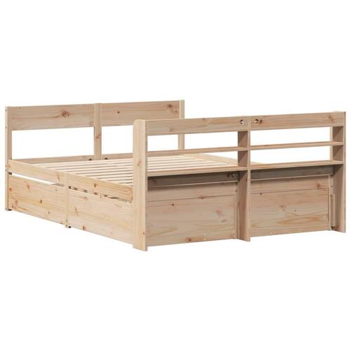 Sengeramme uden madras 160x200 cm massivt fyrretræ