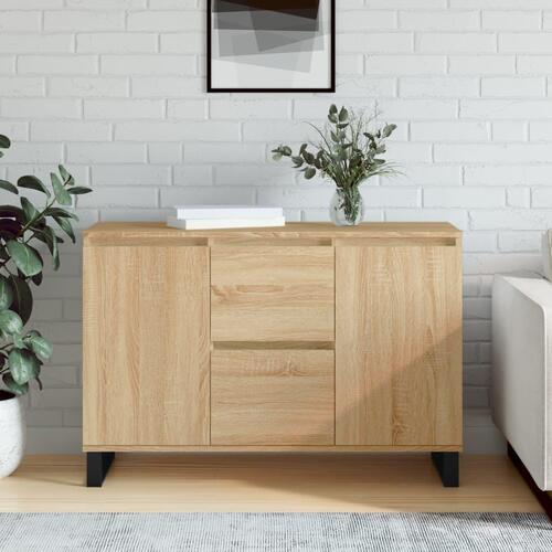 Skænk 104x35x70 cm konstrueret træ sonoma-eg
