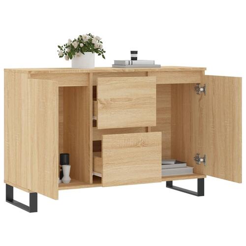 Skænk 104x35x70 cm konstrueret træ sonoma-eg