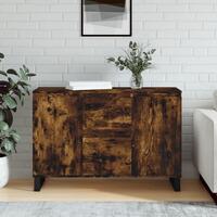 Skænk 104x35x70 cm konstrueret træ røget egetræsfarve