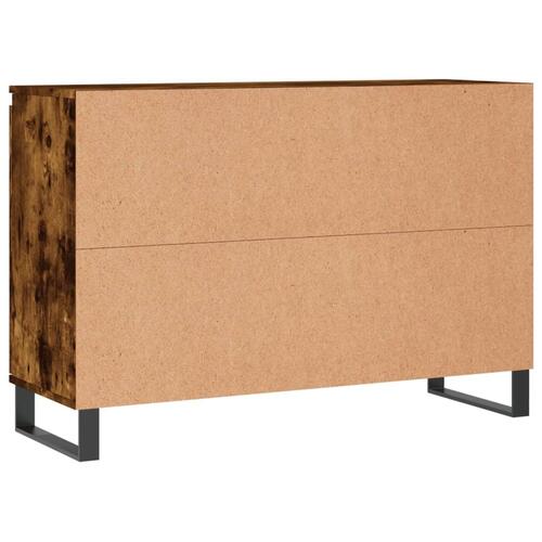 Skænk 104x35x70 cm konstrueret træ røget egetræsfarve
